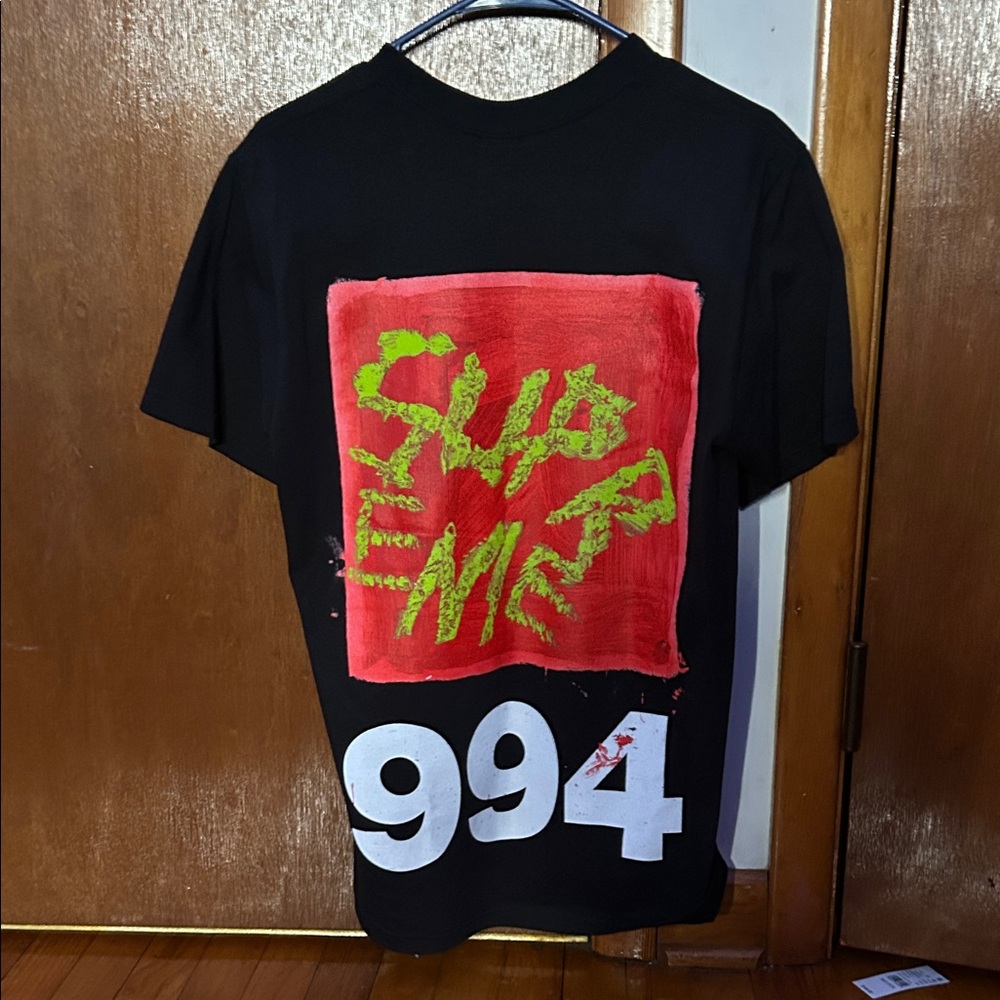 Supreme Red and Yellow Graphic Tee